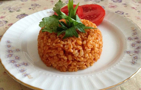 Domatesli Bulgur Pilav