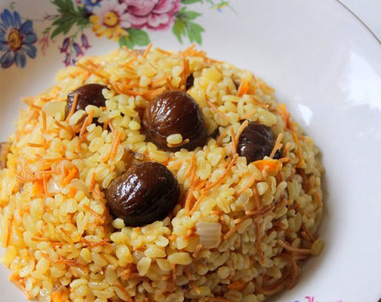 Kestaneli Bulgur Pilav